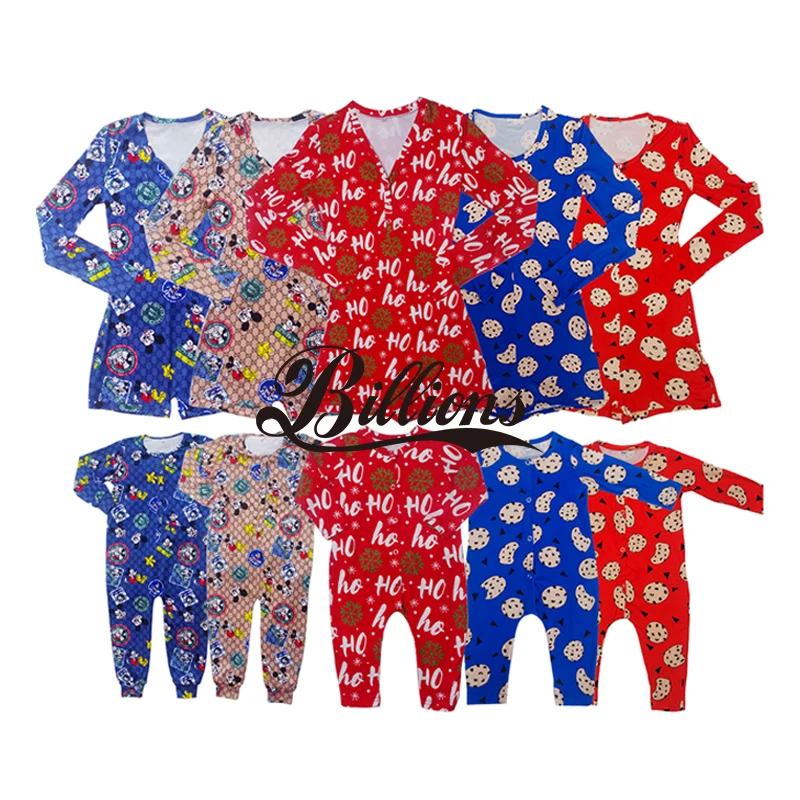 

kids children's family pajama set for onesie baby christmas mommy and me women pajamas nightwear onesie adult designer, Picture