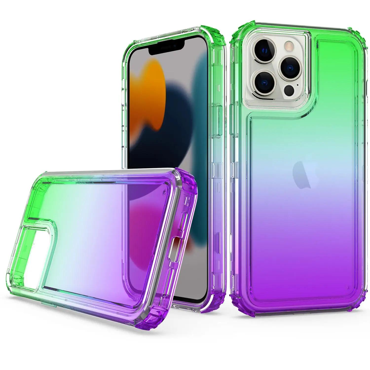 

Amazon Most Popular Gradient Color Tpu Covers Cell Phone Case For Iphone 13 Series, Oem