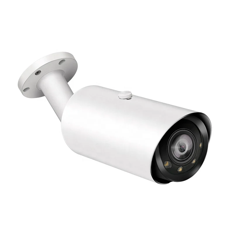 YCX 5MP lighting network ColorVu Bullet  Network IP Camera with warm light IP66 outdoor POE 24hours full color imaging camera