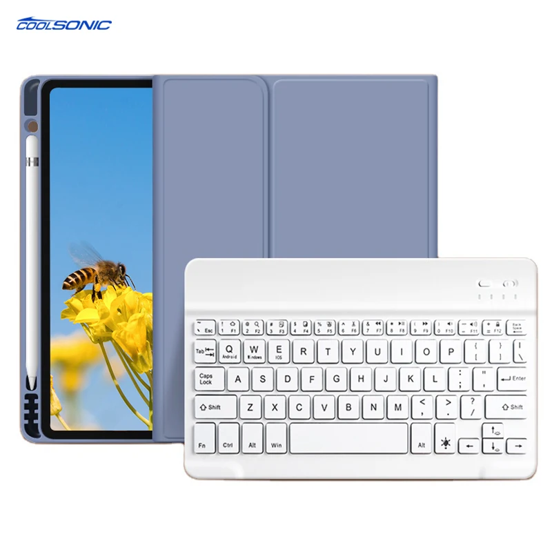 

For iPad Pro12.9 2018/2020/2021 Tablet Case 2021 New Low Price Shockproof Wireless BT Keyboard Case PU+Silicone