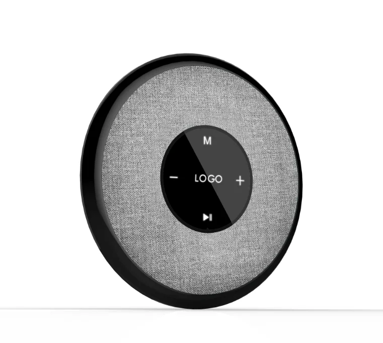 OEM Stereo fabric cover touch control round wireless float led waterproof bluetooth speaker - ANKUX.COM