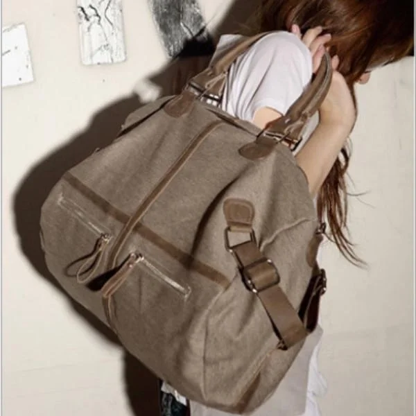 

Canvas Women Handbags Casual Shoulder Messenger Bag Tote Bag, Army green,coffee