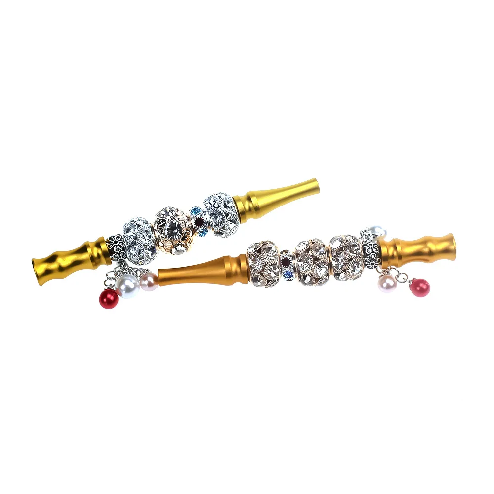 

Luxury Gold Various Style Cigarette Holder Smoking Accessories Shisha Hookah Mouth Tips Metal Aluminum Tubes Wholesale