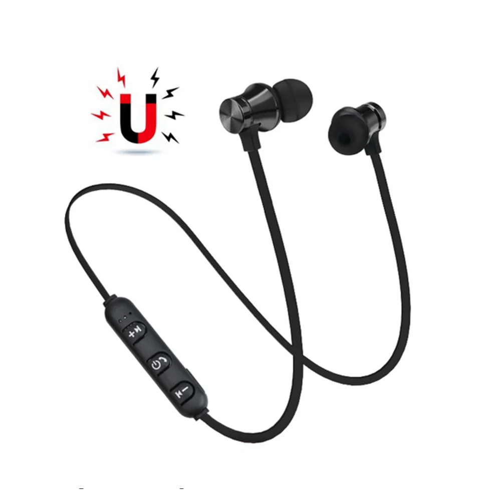 

Free Shipping 1 Sample OK Magnetic Design Sports Headphones Stereo Sound Music Headphones Wired Earphones Headset Microphone