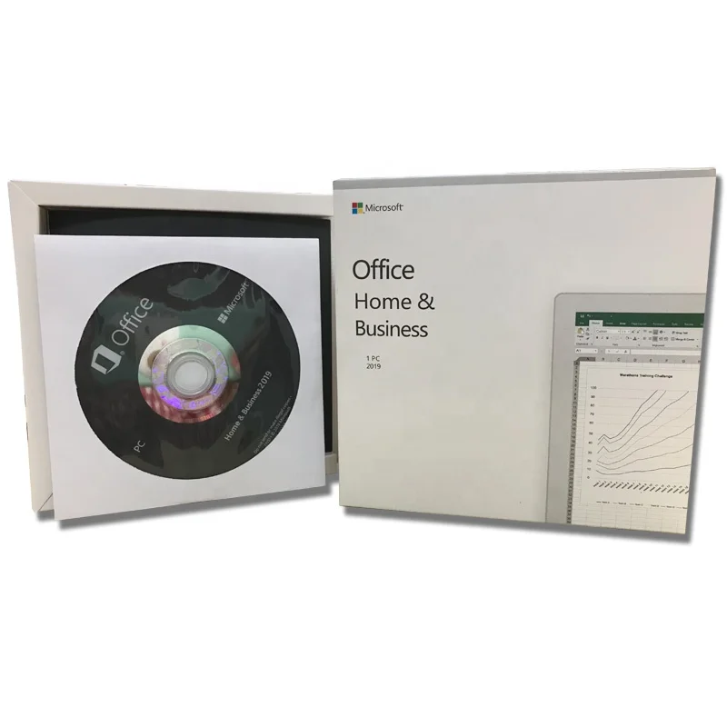 Microsoft Office Home and Business 2019 For Windows DVD Full Package MS Office 2019 Software Original Key