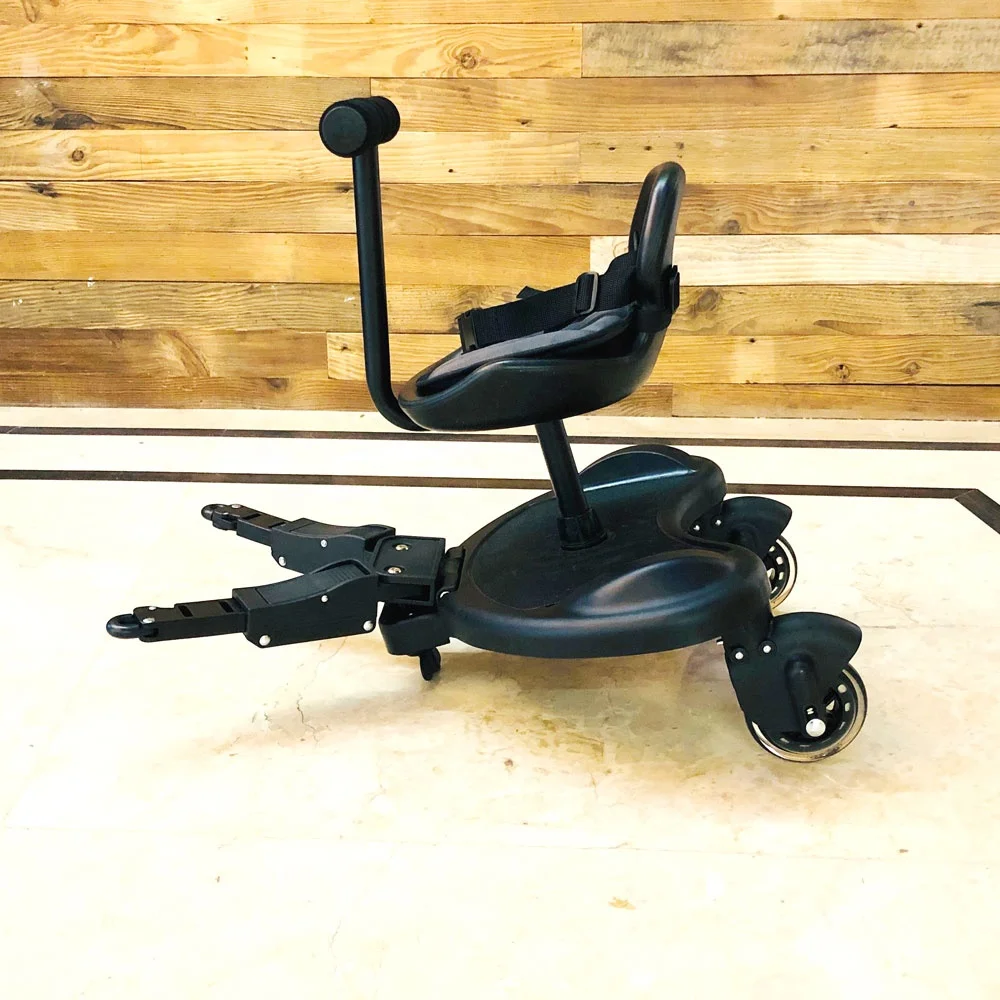 

2019 New Baby Buggy Board Kids Standing Stroller Board with seat, Black