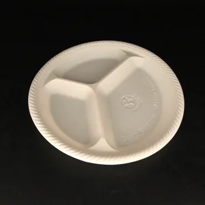 Image of Y07 biodegradable disposable tableware compostable cornstarch corn starch pla sugarcane bagasse tableware compostable wholesales