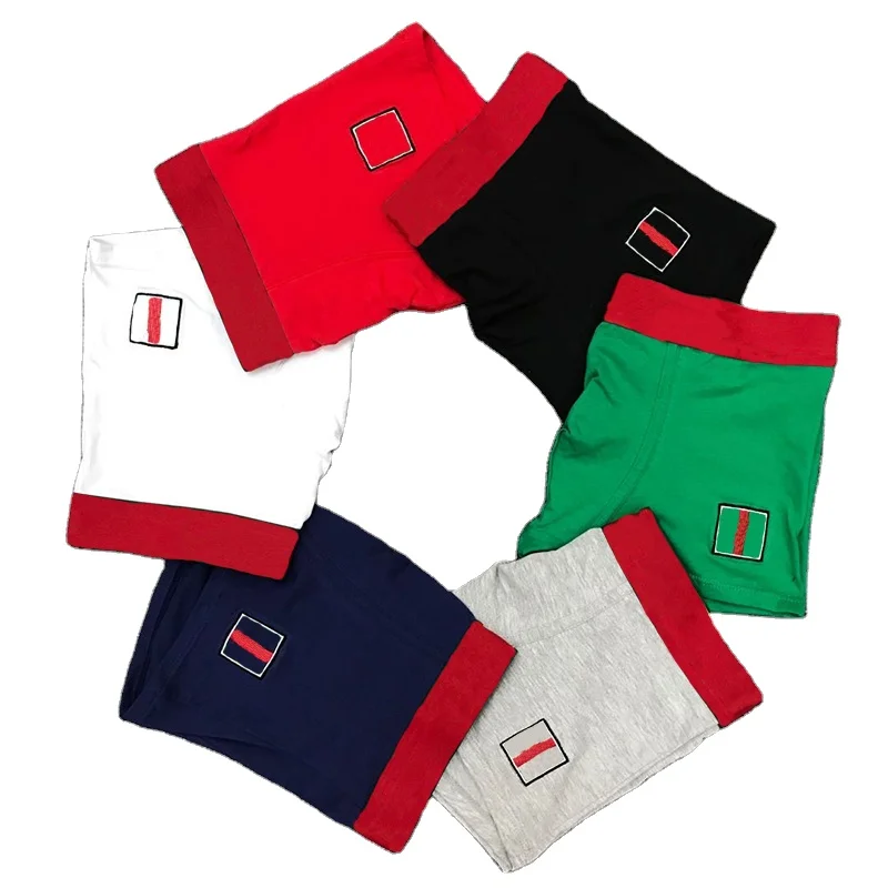 

Simpe Solid Color Fashion Bee Embroidery Designer Cotton Men Boxer