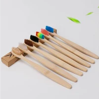 

Eco Friendly Wholesale Custom Wooden Hotel Biodegradable Charcoal Bamboo Travel Toothbrush