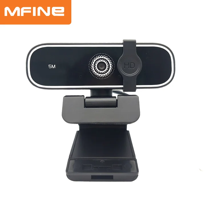 

New design with cover 2k webcams HD Webcam autofocus webcamera microphone for pc, White+black