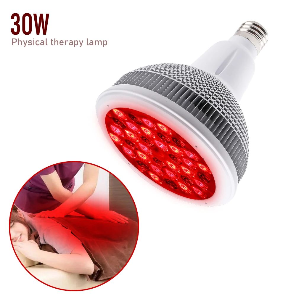 

SINJIAlight Factory 30W Portable Rechargeable 660nm 850nm LED Red Light Therapy Bulb E40