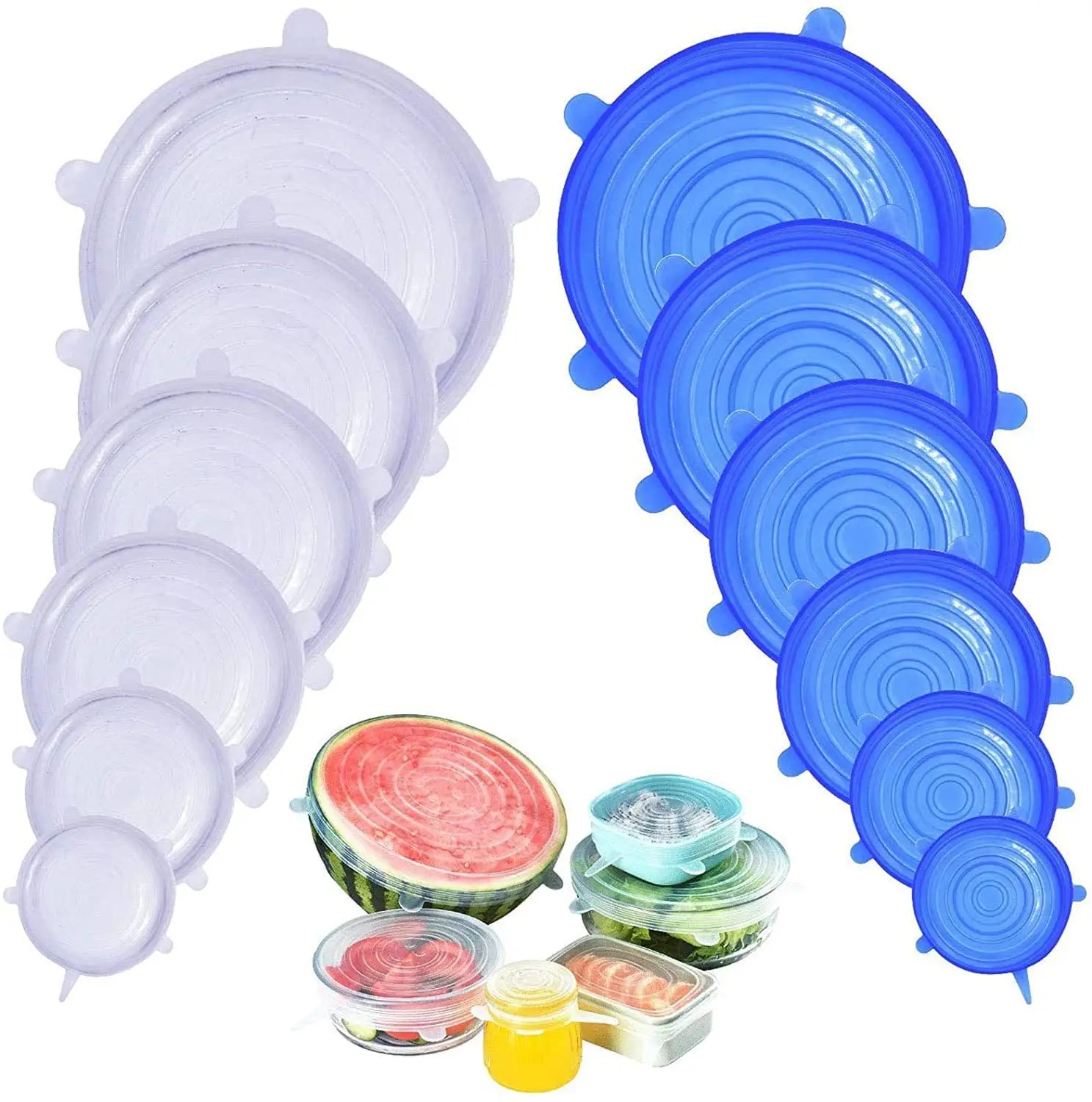 

LOVE'N Multi-functional silicone lid 6-piece preservation cover refrigerator microwave oven sealing cling film LV478F