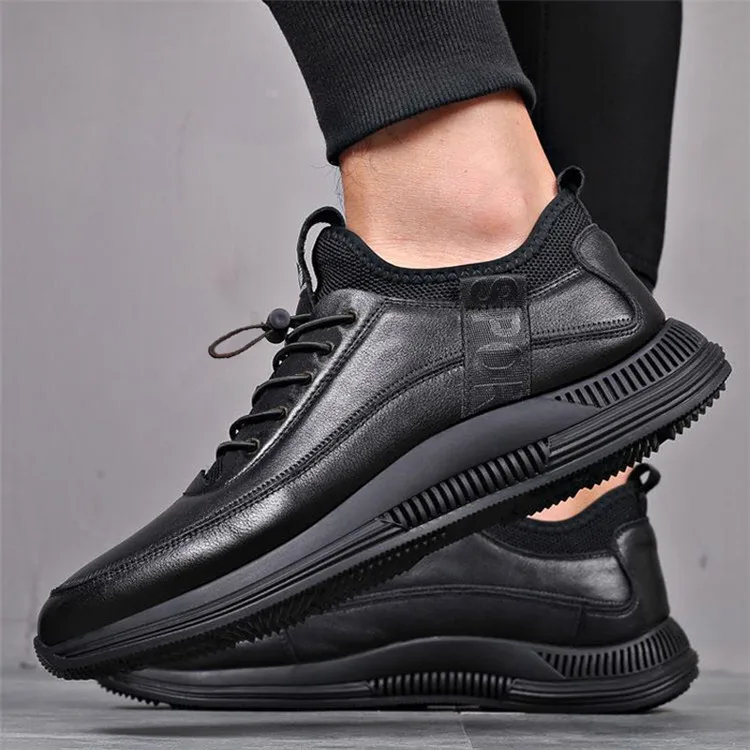 

New arrival antislip men's fashion sneakers running shoe pu leather shoes casual shoes men Y621, Picture show