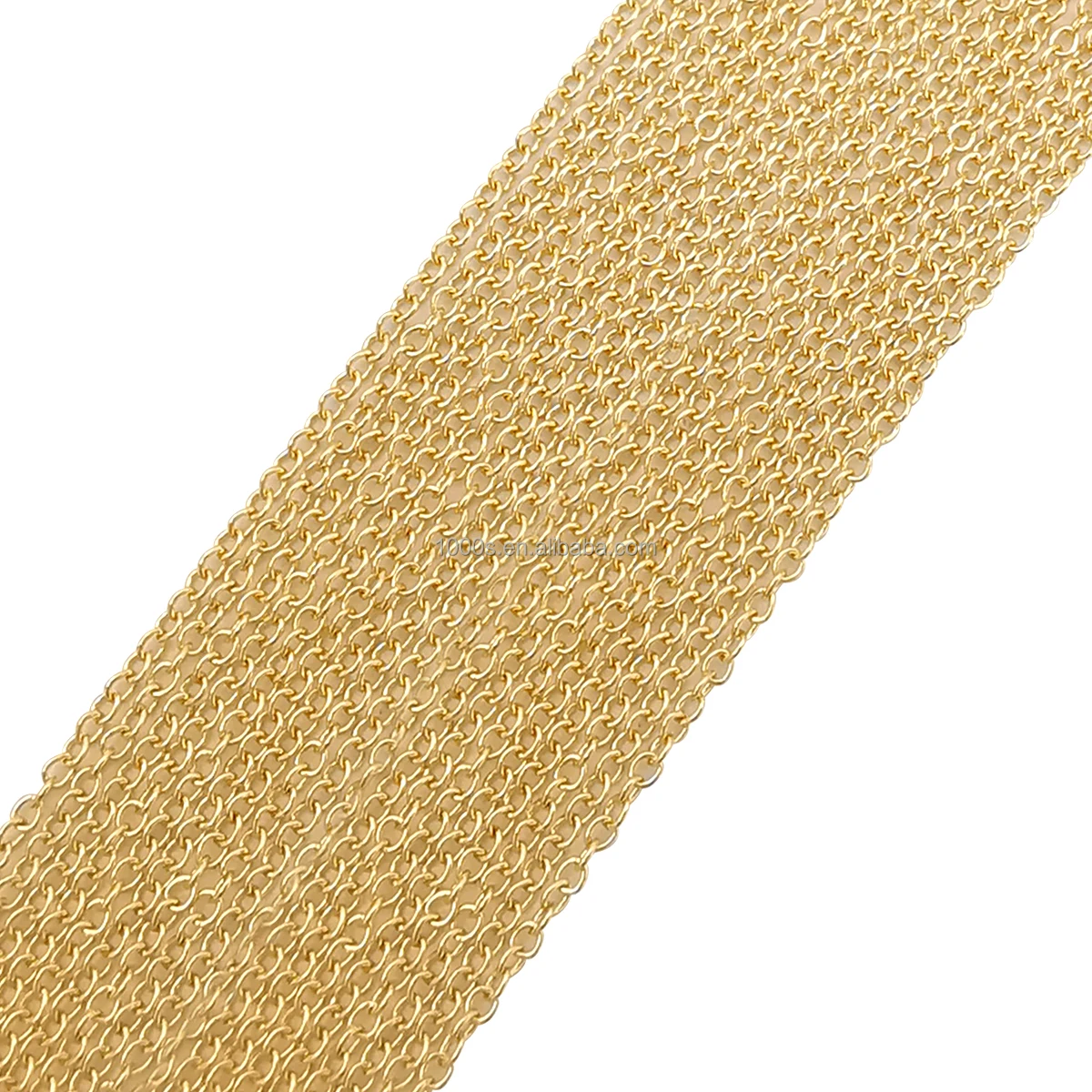 

Simple Design Wholesale New Arrivals 14K Yellow Gold Round O Cable Chain Necklace Gold Chain Jewelry for Women Men Gift