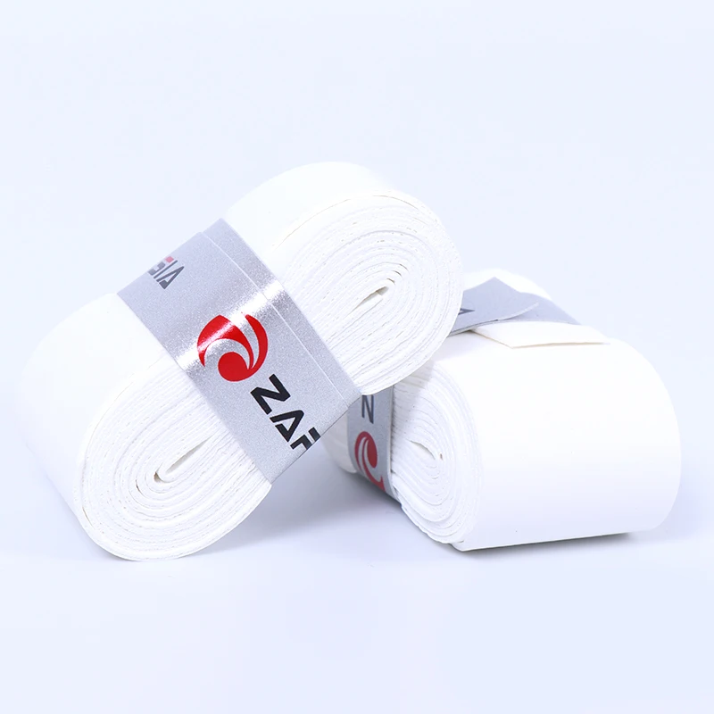

Low MOQ Factory Price Insum Tennis Racket Grip Tape Pickleball Baseball Paddle Racket Overgrip Soft Custom OEM Logo, White