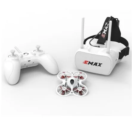 

XUEREN Emax Tinyhawk 75mm F4 Magnum Mini 5.8G Indoor FPV Racing Drone With Camera RC Drone 2~3S RTF Version Kids DIY, White