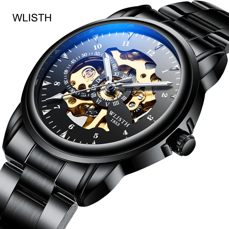 

WLISTH 1007 brand men's luminous watch tungsten steel color waterproof fashion student couple watch male calendar quartz watch