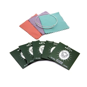 18012601 Factory Directly Wholesale logo printing polishing cloth for silver jewelry