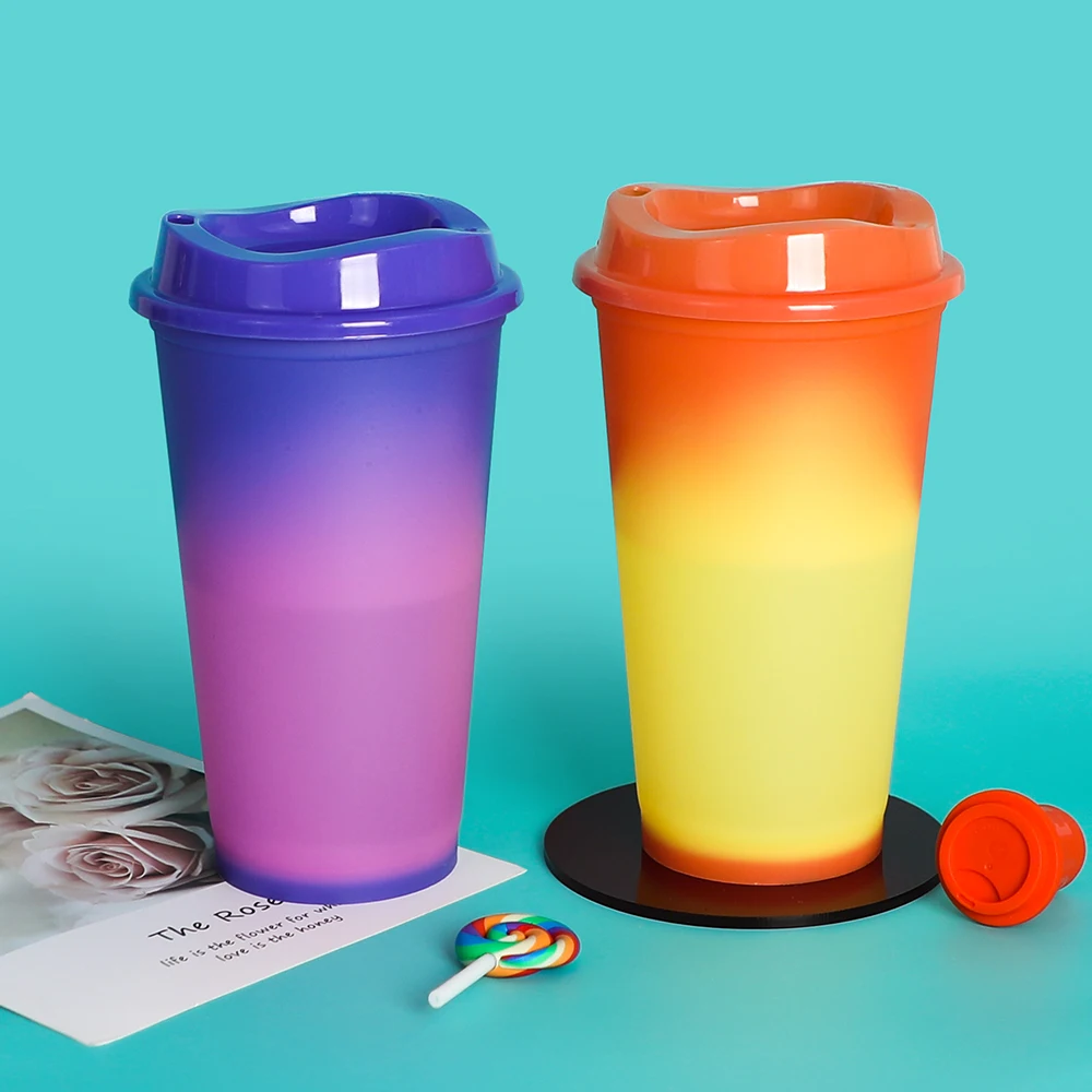 

Eco plastic 16oz blank bulk wholesale reusable sublimation tumbler take away cup custom travel coffee mug