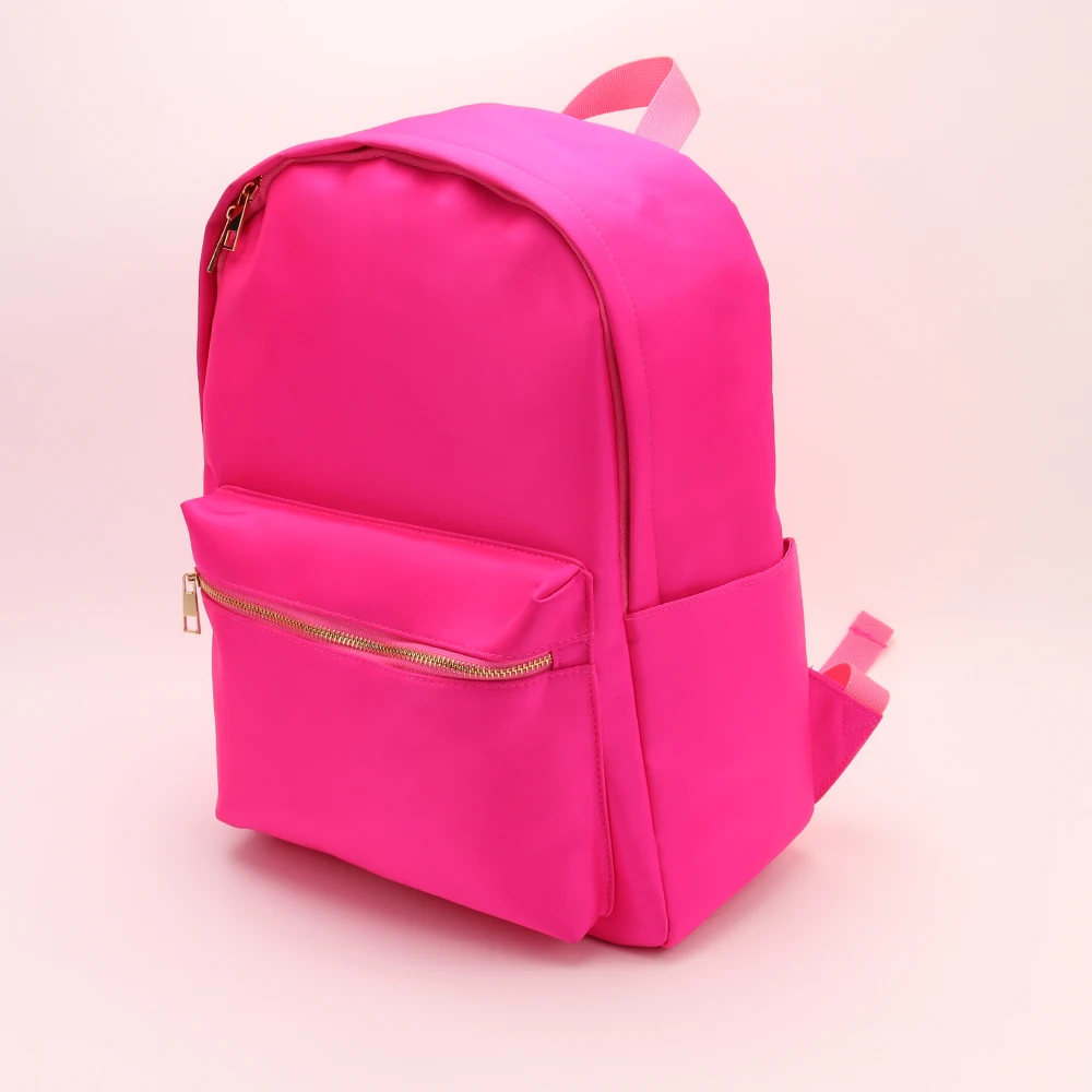 

New Arrival Stock Rts Neo Hot Pink Waterproof Travel Hiking Backpack School Bags Kids Fashion Nylon Rucksack Backpack