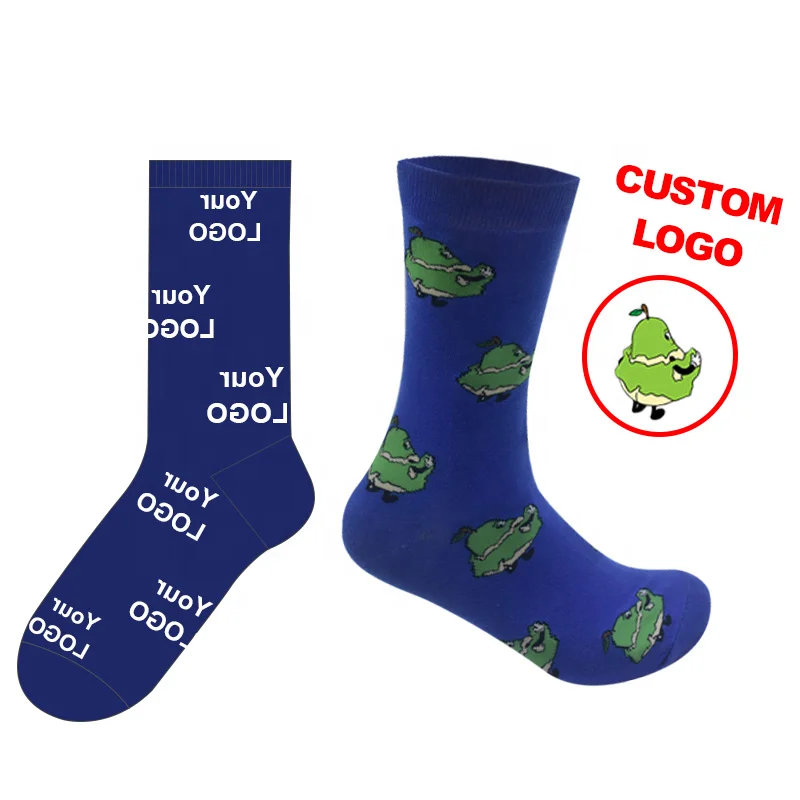 

Wholesale Designer Logo Socks Custom Logo Printed Gym Crew Ankle Socks Embroidery Custom Logo Socks Custom Make