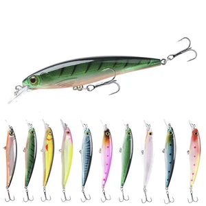 Quality Fishing Wobbler 13.5g/110mm Floating Minnow Bass Fishing Lures High Carbon Hooks Peche Isca Artificial 2