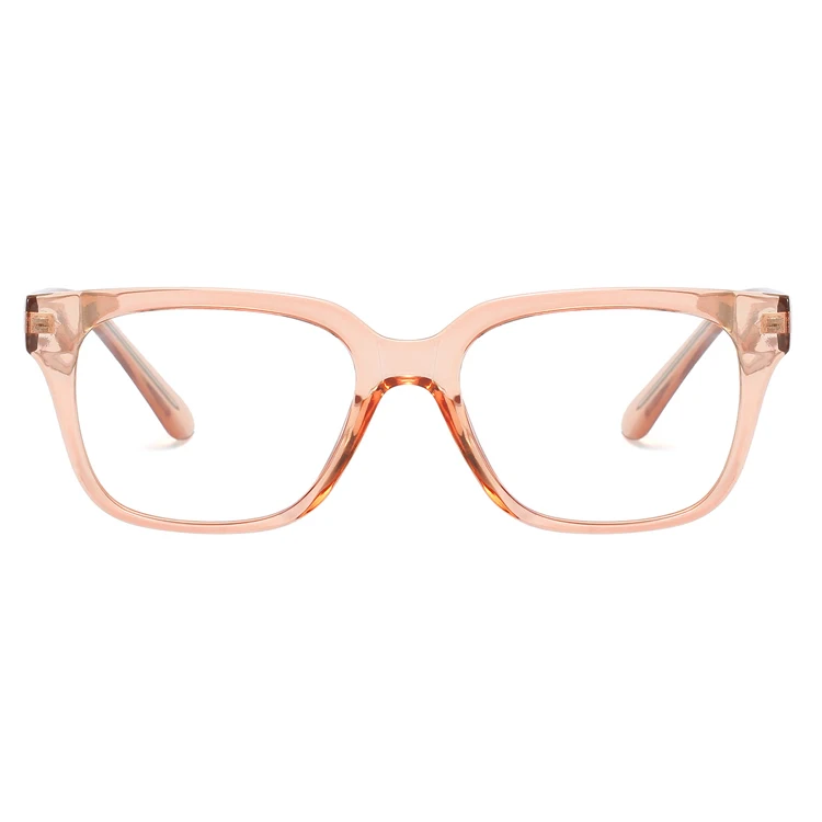 

Wholesale Customized Eyeglasses Logo TR90 Optical Glasses Frames Women CP Temples Spring Hinge Eyewear, 6 colors