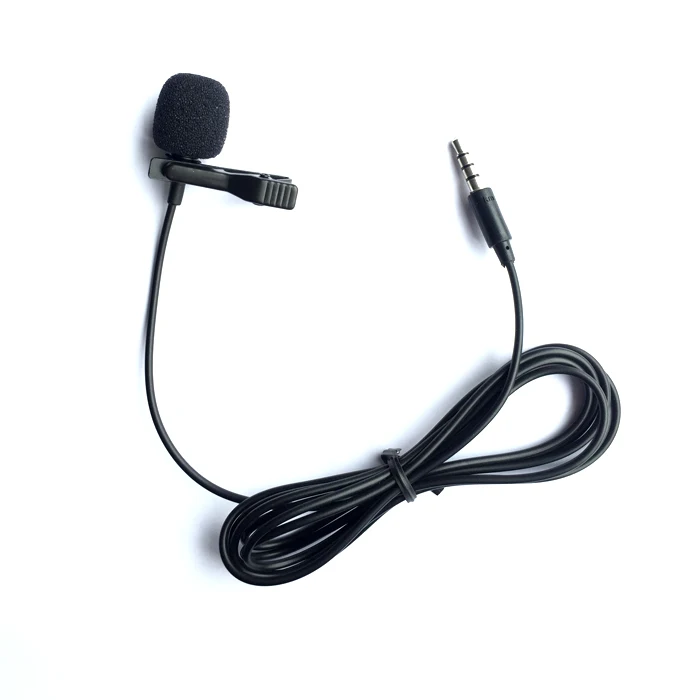 

wired smartphone collar video microphone lapel tie clipon external collar mini mic for teacher/recording mike for mobile phone