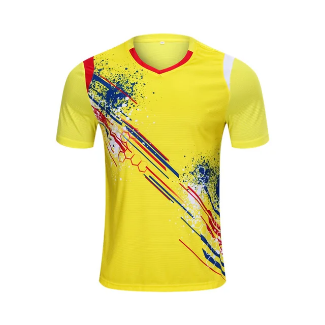 

Sublimation Pattern Design Men Sportswear Custom Quick Dry Feature Tennis Top T Shirt With Team Logo, Colors