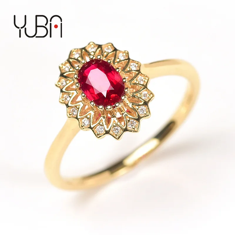 

diamond ellipse Ruby 18k rose gold Plated  Women's 925 Sterling Silver ZIRCON Ring Jewelry Sets wholesale, Silver color