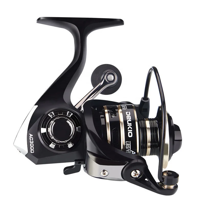 

Special offer metal spool japan fishing spinning reel stainless steel gears saltwater fishing reels in stock, Black+champagne gold