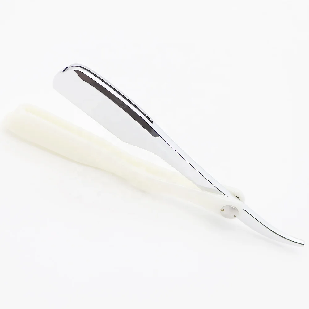 Mirror Polish Face Cleaning Folding Straight Edge Shaving Knife Hair Remove Navaja De Afeitar Salon Cut Throat Barber Razor