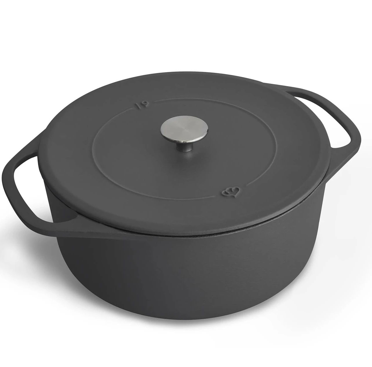 

Sustainable Enamel Stainless Steel Stocked Cast Iron Douch Oven with Steel Lid