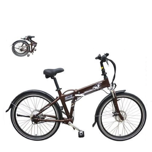 26" chainless aluminium rear motor foldable electric bicycle