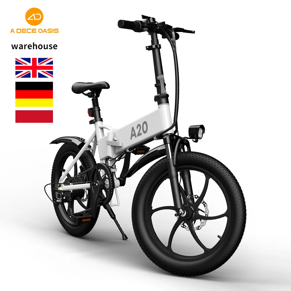 

EU Warehouse Motor Chain Drive Electric Bicycle 350W 36V 20 Inch ADO A20 Folding Electric Road Mountain Bike