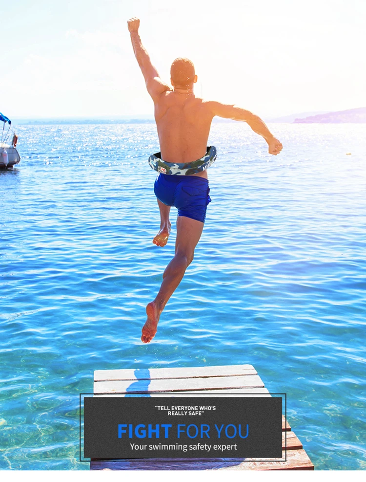 colorful waist inflatable life jacket