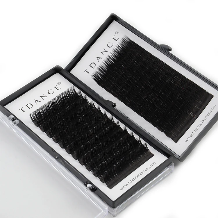 

Wholesale Eyelash Extension Private Label Packing Box Individual Lashes Extensions Matte Black Mink Eyelashes