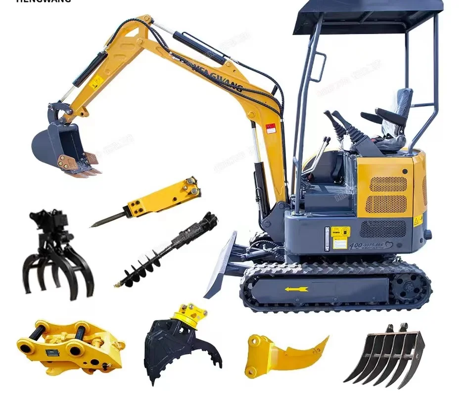 

Engineering Construction Machinery 360 Degree Rotation Mini Excavator Mini Diggger Factory Outlet