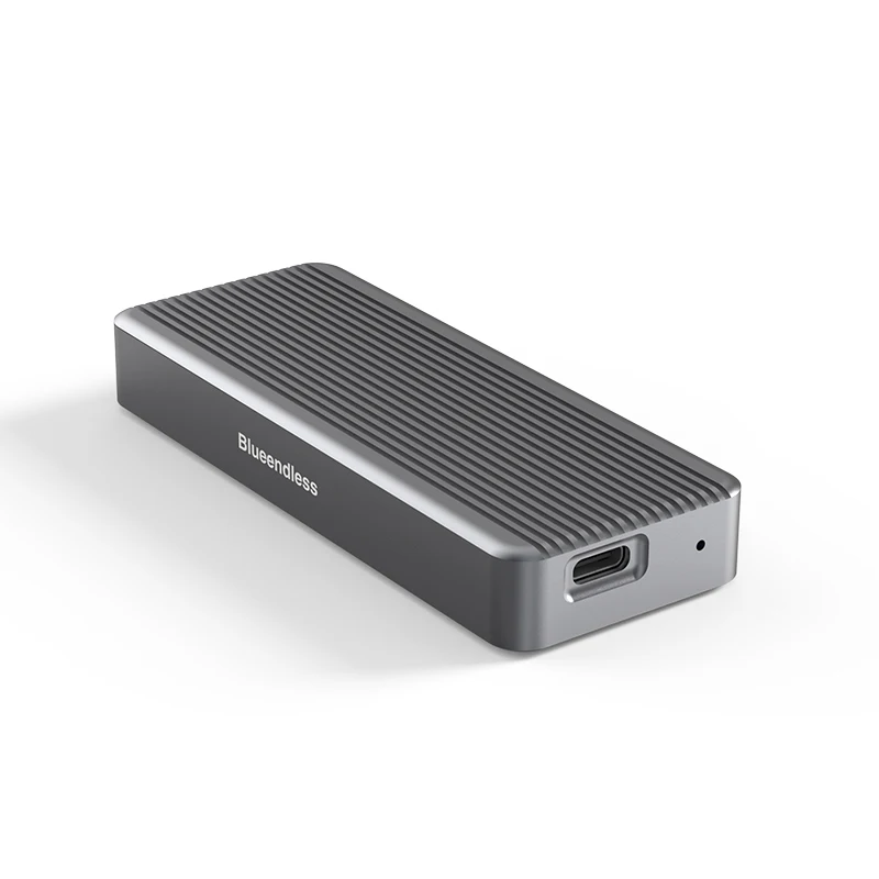 

Aluminum M2 Ssd Case Usb 3.2 Hdd Casing Nvme Enclosure M.2 To Usb Type C Hard Disk Case Thunderbolt 3 Ssd Enclosure, Silver
