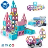 Educational Kids Game Gifts Magnetic Plastic Triangle Connecting Blocks for Kids Imagination and Creativity