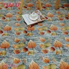 Hot sale PVC back Leaves Printed Velour Door Mat carpet floor mat