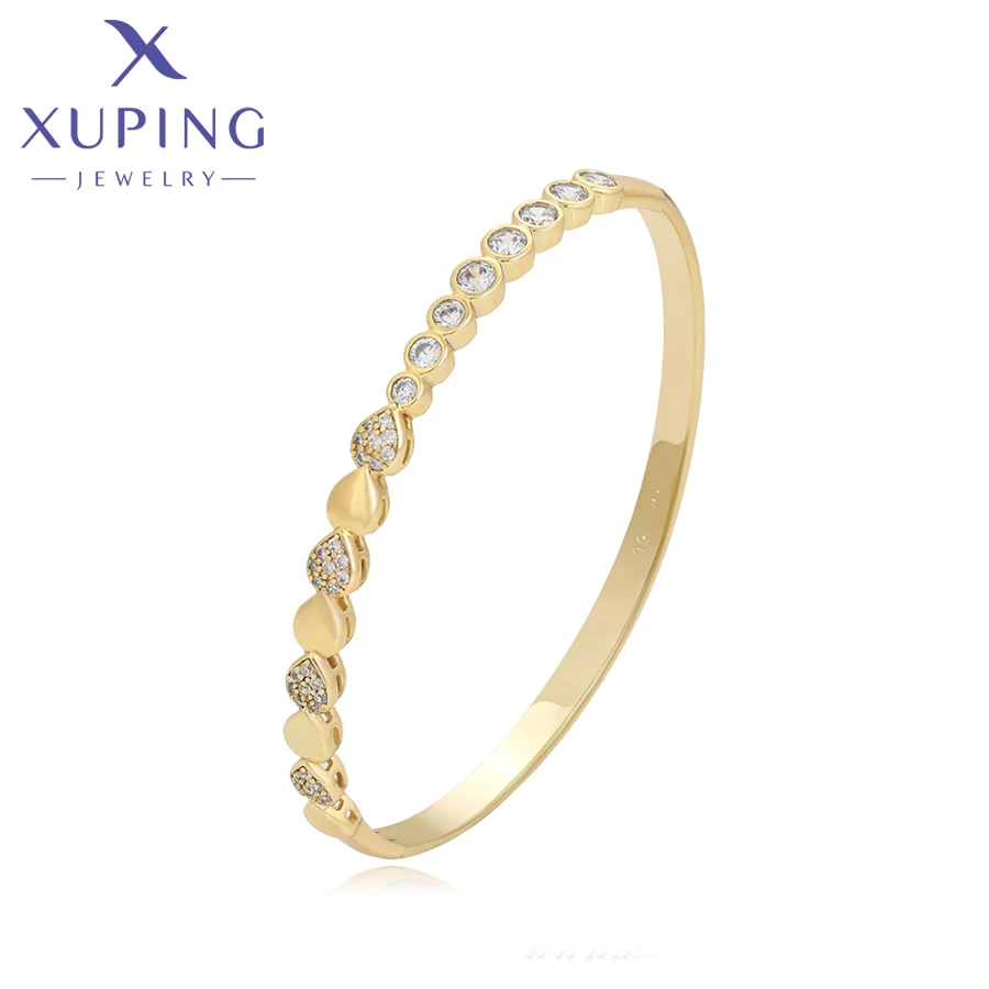 

X000684710 Xuping jewelry 14K Gold color Simple Classic Design Special cute Exquisite Elegant Charming elegant Bangle for Wome