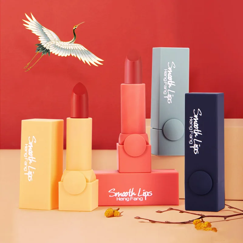

Candy color design square tube 4 color lipstick makeup lipstick