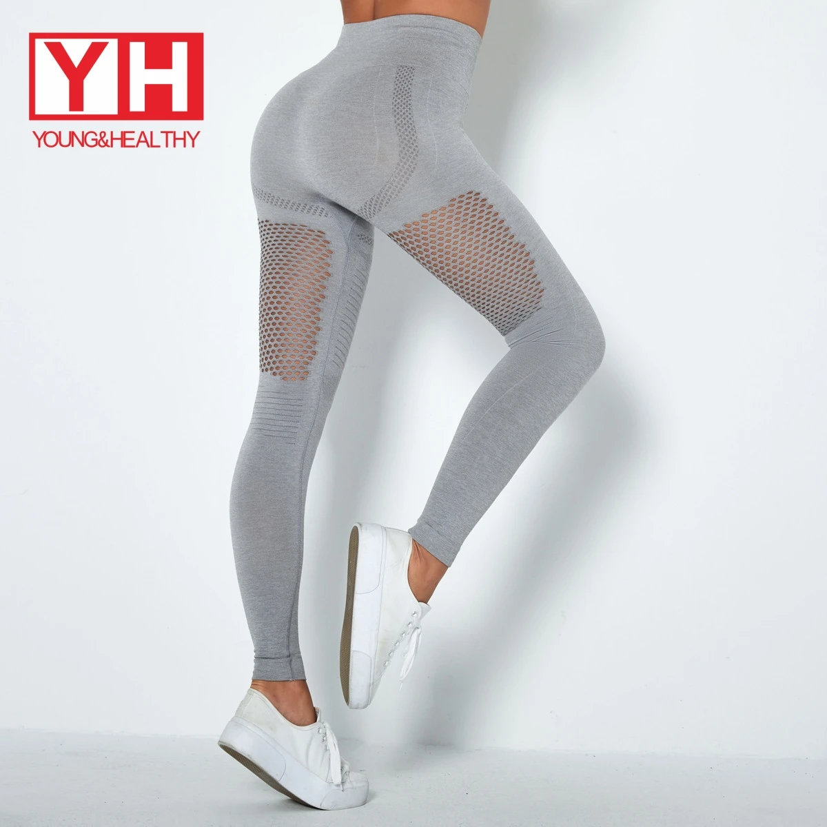 

New Arrival Push Up Mesh Plus Size Women High Waist Workout Leggings