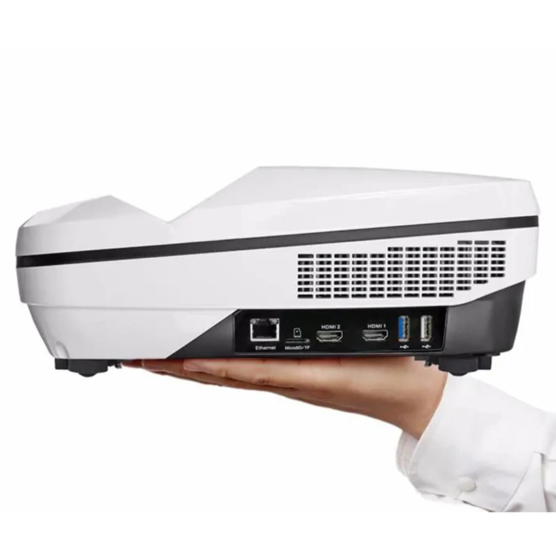 

2021 full Hd LED Ultra-short Throw smart projector support 4k Andriod multi-purpose 4200 lumens