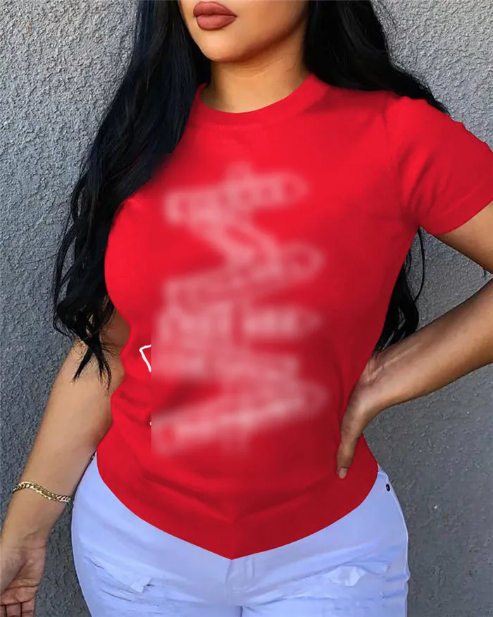 

G6006-woman tops fashionable printing blank custom summer graphic t shirts for women t shirt