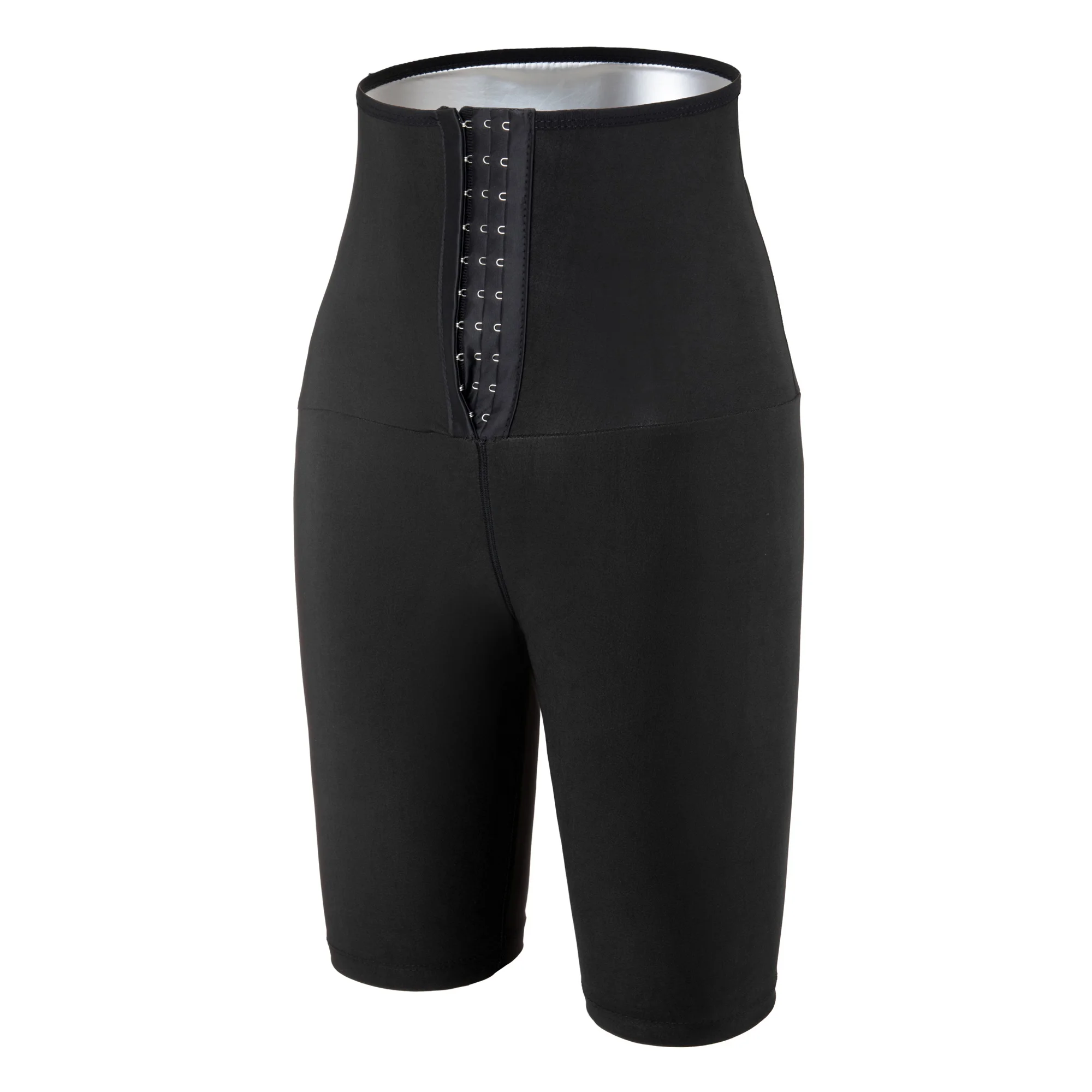 

New Design Custom Slimming Fitness Weight silver coated Sauna Sweat Pants Waist Trainers Women Sweat Pants