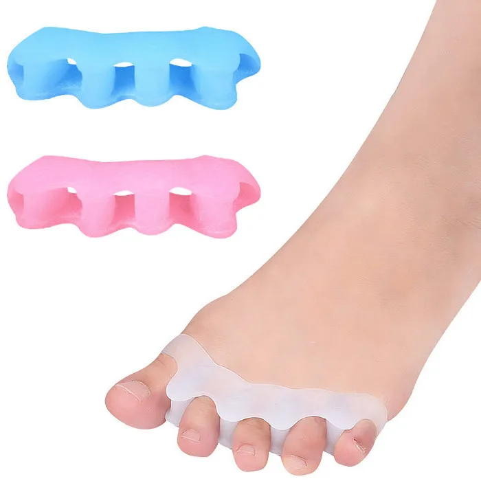 

Low MOQ Hallux Valgus Bunion Toe Separator Splint Toe Straightener, Black,white,pink,blue, complexion