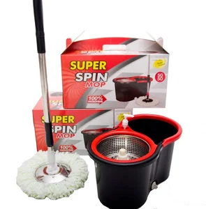 Image of Twist handle type 360 degree mop with two microfiber mop refills