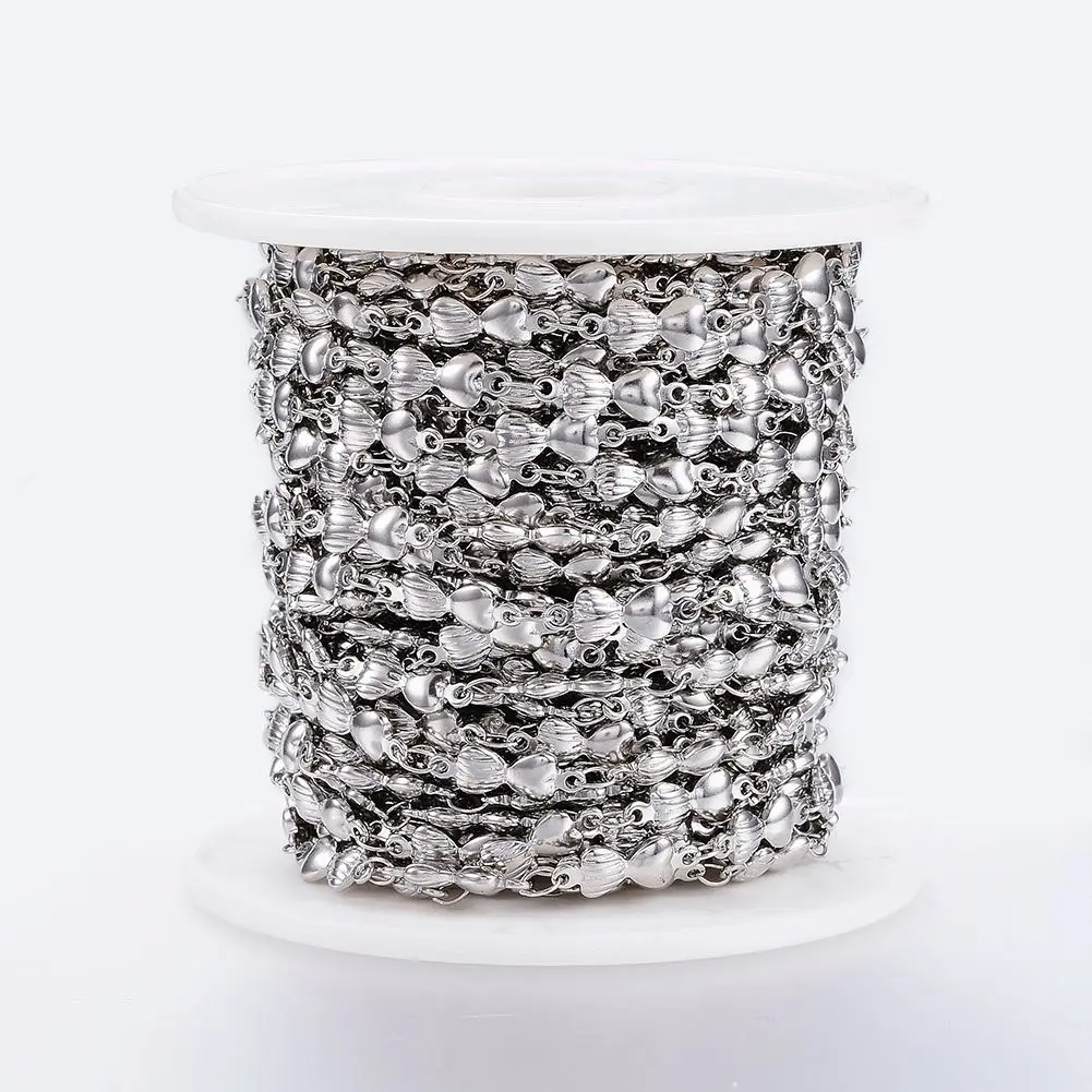 

PandaHall 4mm 304 Stainless Steel Bow Bar Link Chains, Stainless steel color